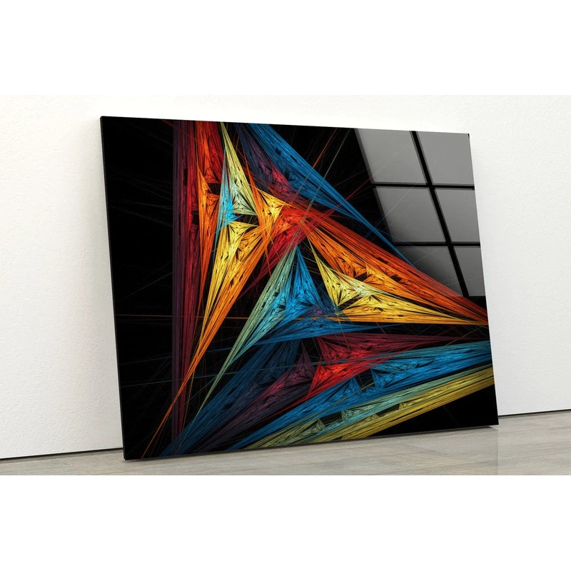 Orange Yellow Abstract UV Direct Aluminum Print Australian Made Quality