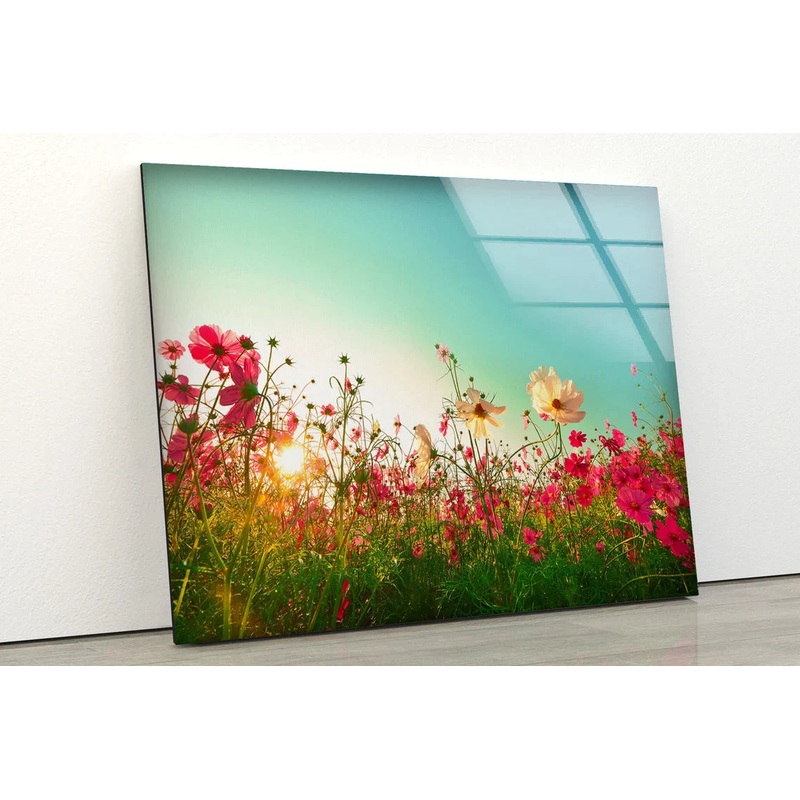 Poppy Flower Field UV Direct Aluminum Print Australian Made Quality