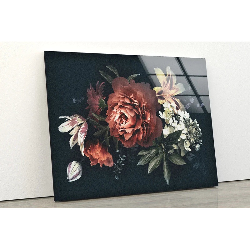 Rose Flowers Bunch View UV Direct Aluminum Print Australian Made Quality