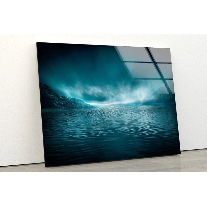 Sea Misty Mountain View UV Direct Aluminum Print Australian Made Quality