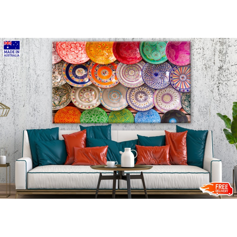 Traditional Arabic Handcrafted Plates Photograph Print 100% Australian Made