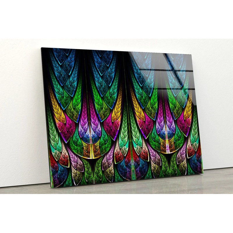 Abstract Fractal Design UV Direct Aluminum Print Australian Made Quality