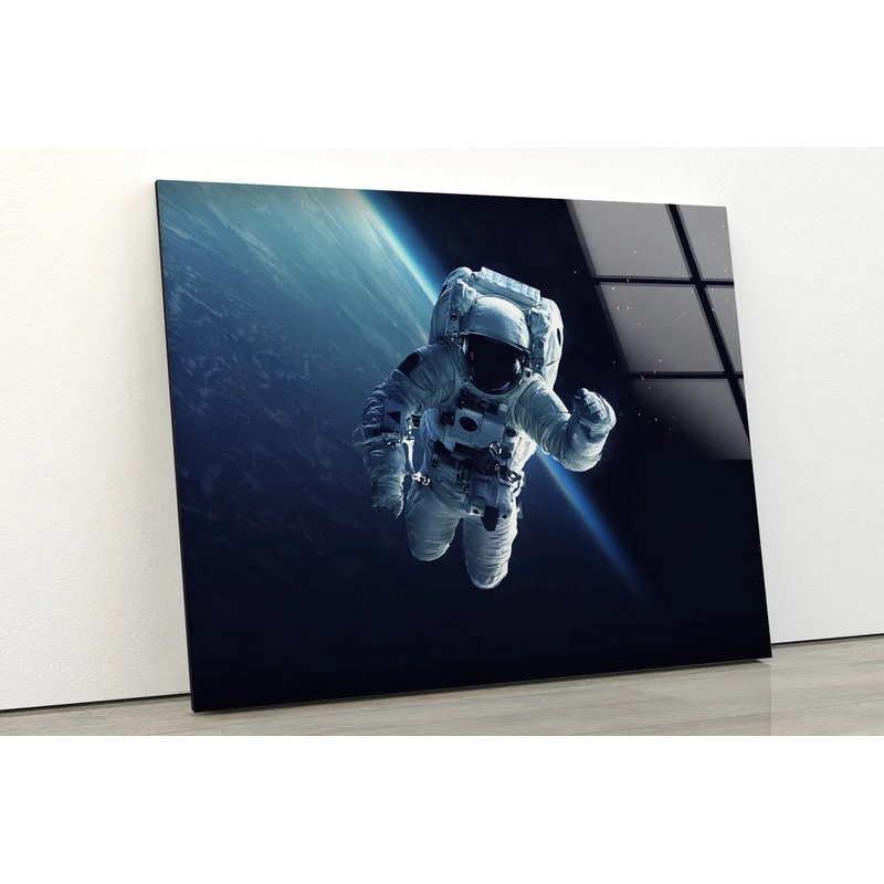 Astronaut in Space UV Direct Aluminum Print Australian Made Quality