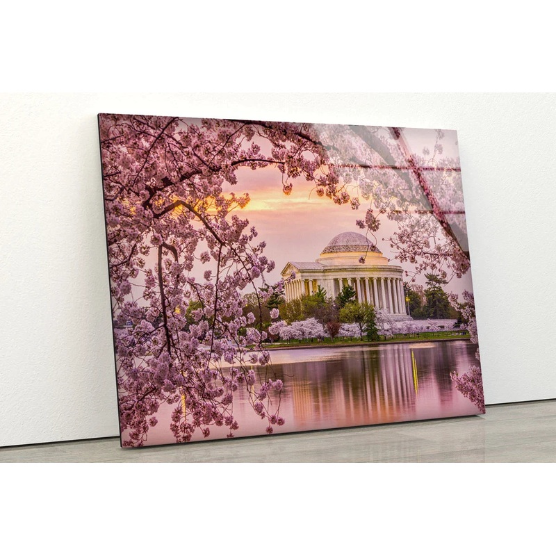 Blossom Flowers Building UV Direct Aluminum Print Australian Made Quality