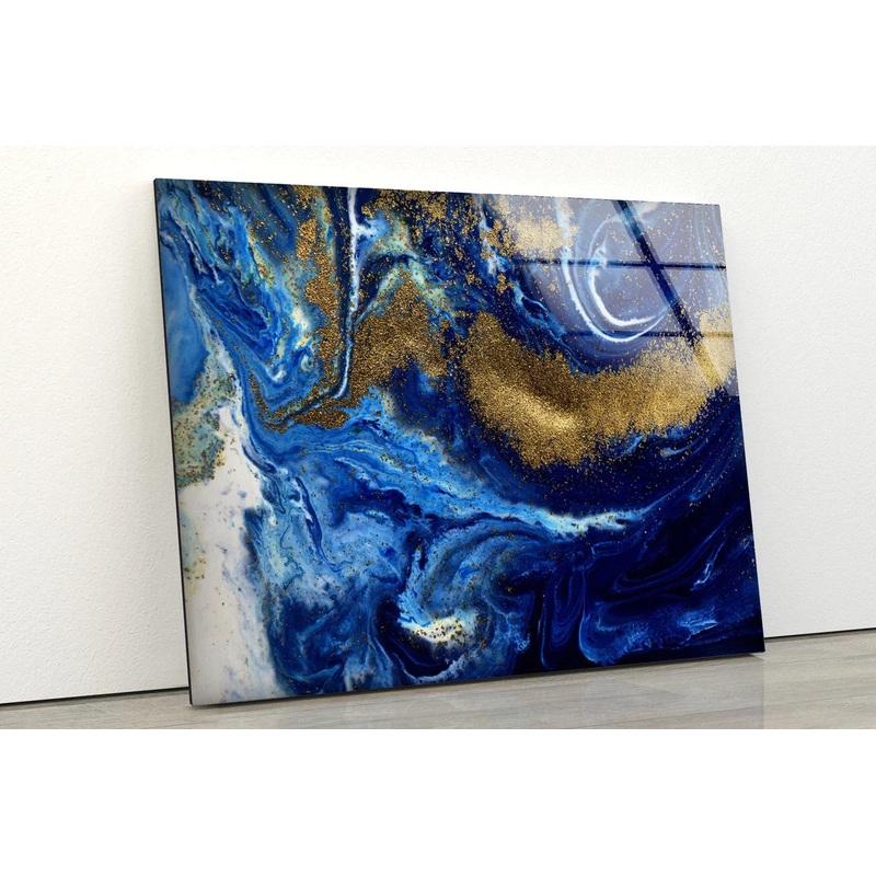 Blue Gold & White Ink UV Direct Aluminum Print Australian Made Quality