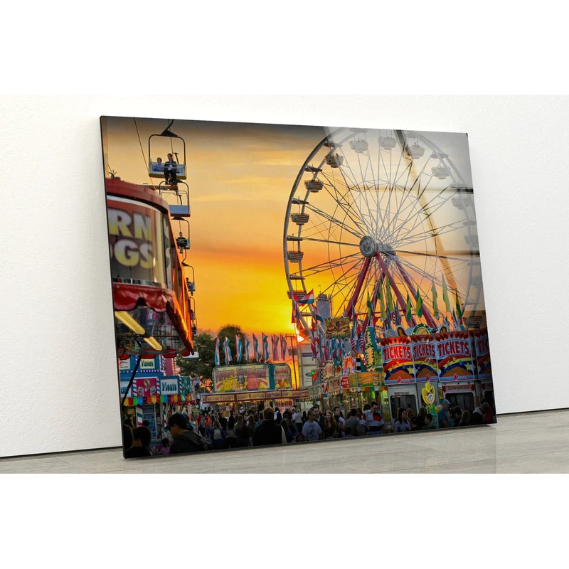 Circus Sunset View UV Direct Aluminum Print Australian Made Quality