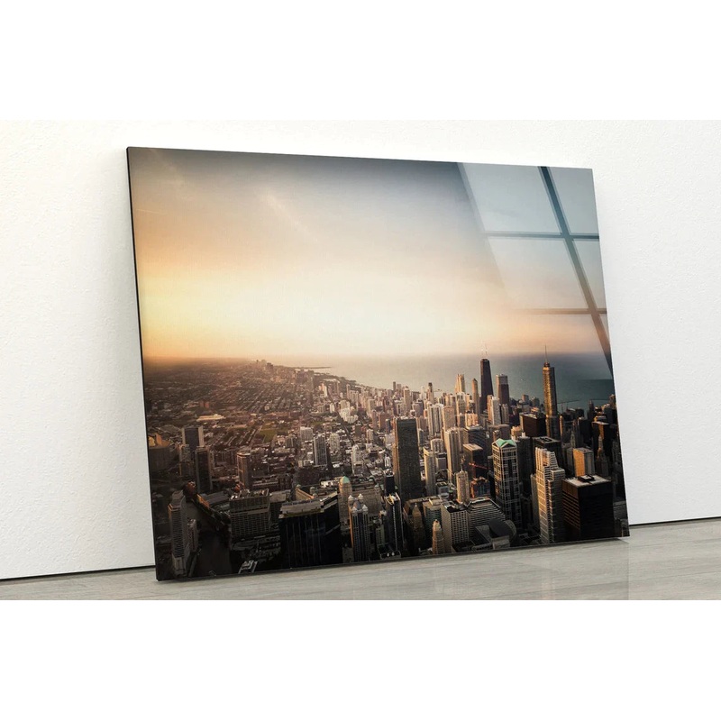 City Sunset Scenery UV Direct Aluminum Print Australian Made Quality