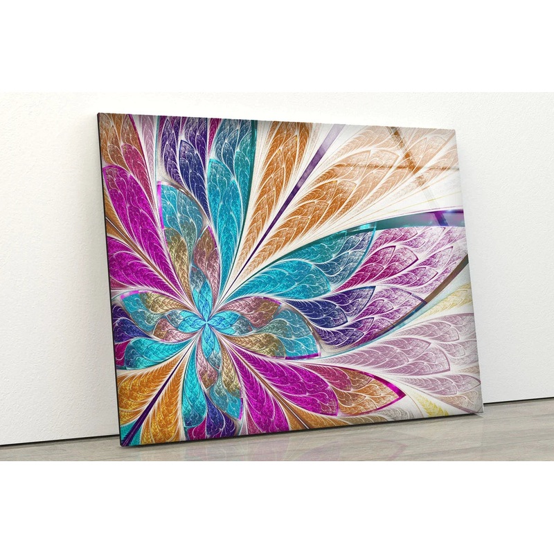 Digital Flower Abstract UV Direct Aluminum Print Australian Made Quality