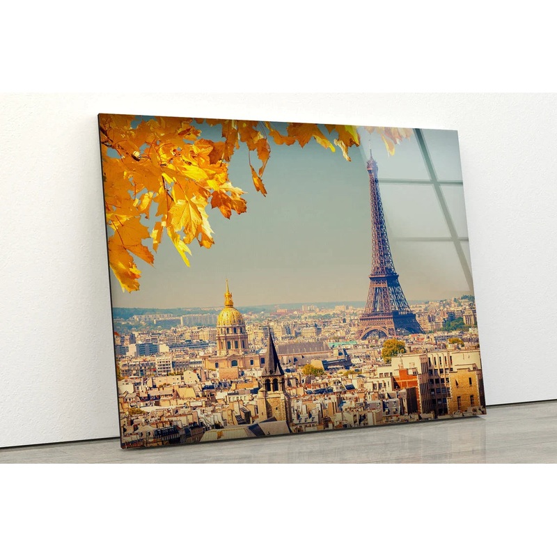 Eiffel Tower & City UV Direct Aluminum Print Australian Made Quality