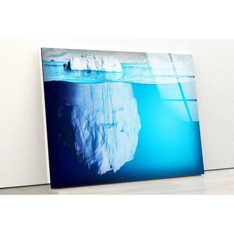 Glacier Ocean Scenery UV Direct Aluminum Print Australian Made Quality