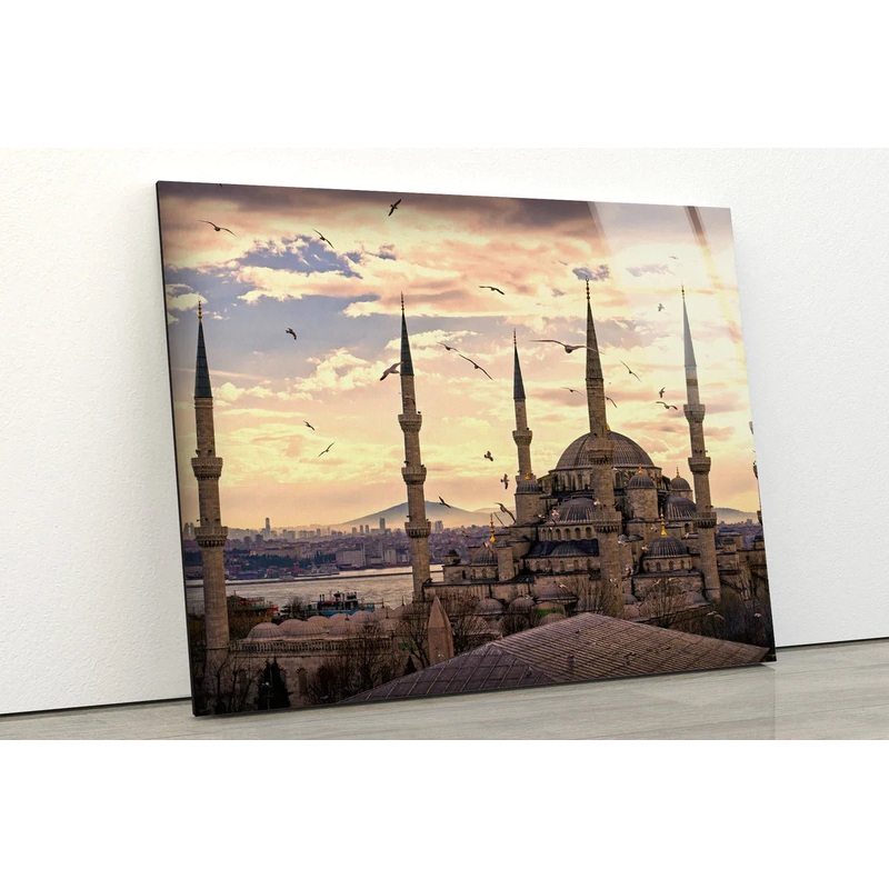 Mosque at Sunset View UV Direct Aluminum Print Australian Made Quality