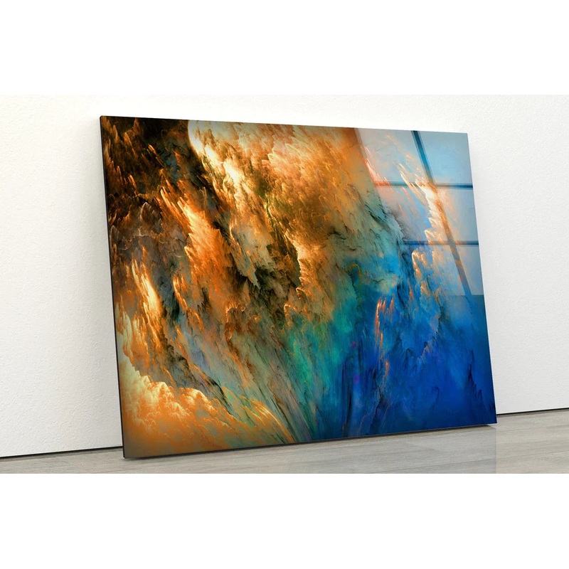 Orange Blue Sky Effect UV Direct Aluminum Print Australian Made Quality