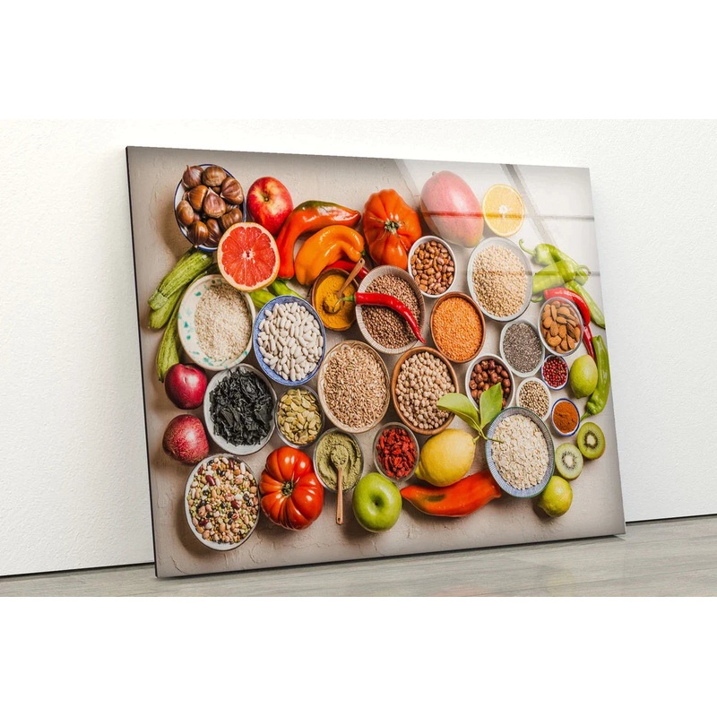 Spices Vegetables Fruit UV Direct Aluminum Print Australian Made Quality