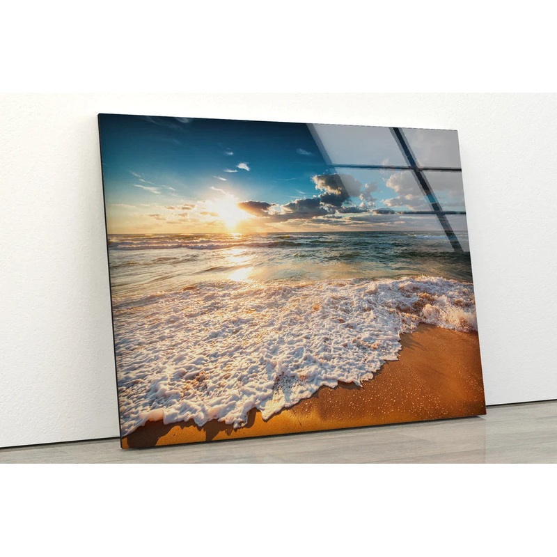 Sunny Day Sea Scenery UV Direct Aluminum Print Australian Made Quality