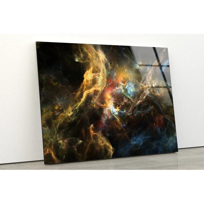 Abstract Space Galaxy UV Direct Aluminum Print Australian Made Quality