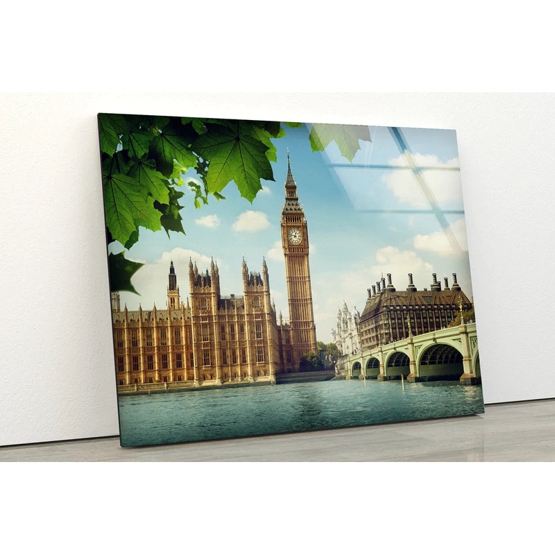 Big Ben Tower & Bridge UV Direct Aluminum Print Australian Made Quality