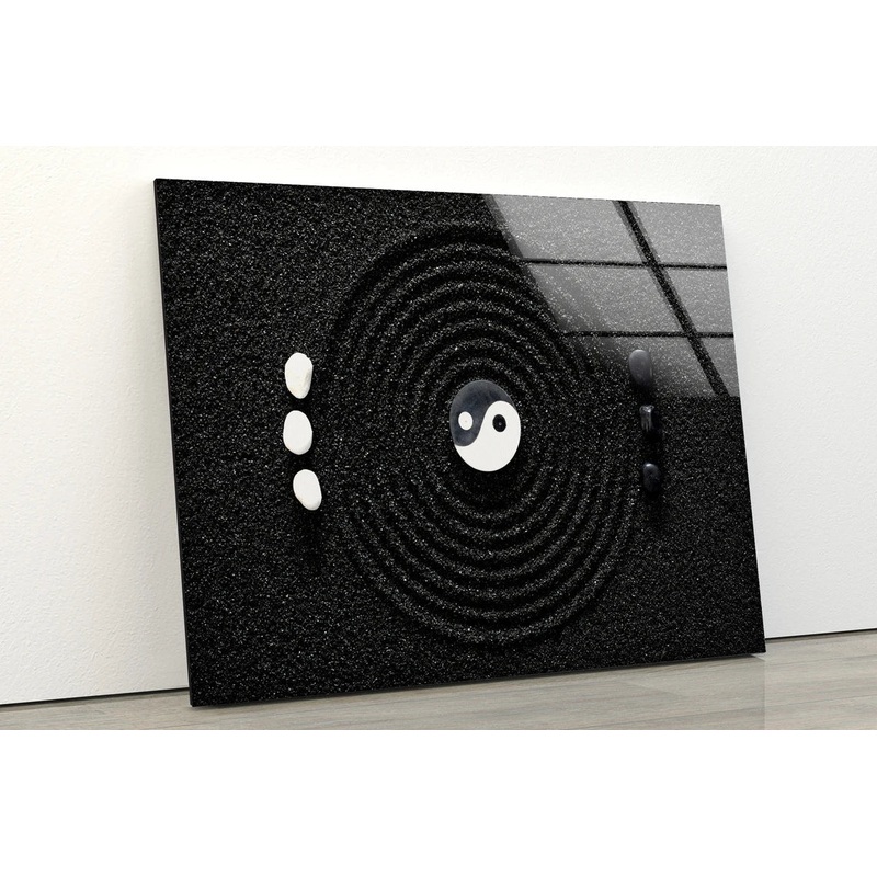 Black Sand Art Design UV Direct Aluminum Print Australian Made Quality