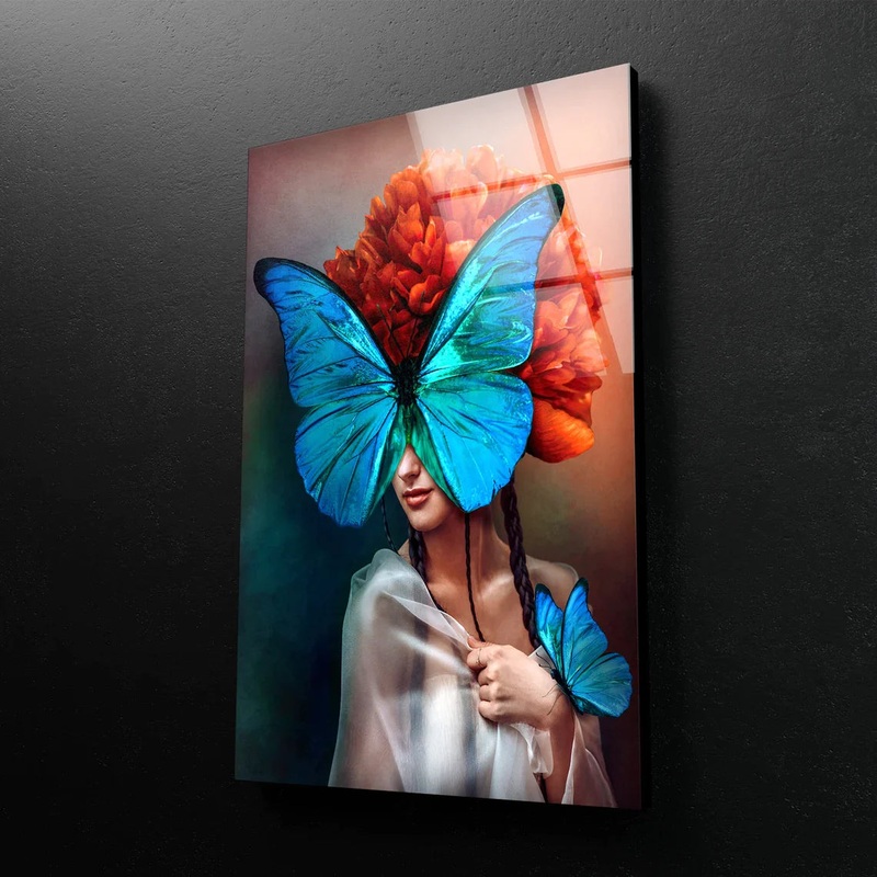 Butterfly & Girl 3D UV Direct Aluminum Print Australian Made Quality