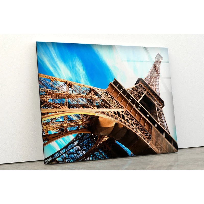 Eiffel Tower Closeup UV Direct Aluminum Print Australian Made Quality