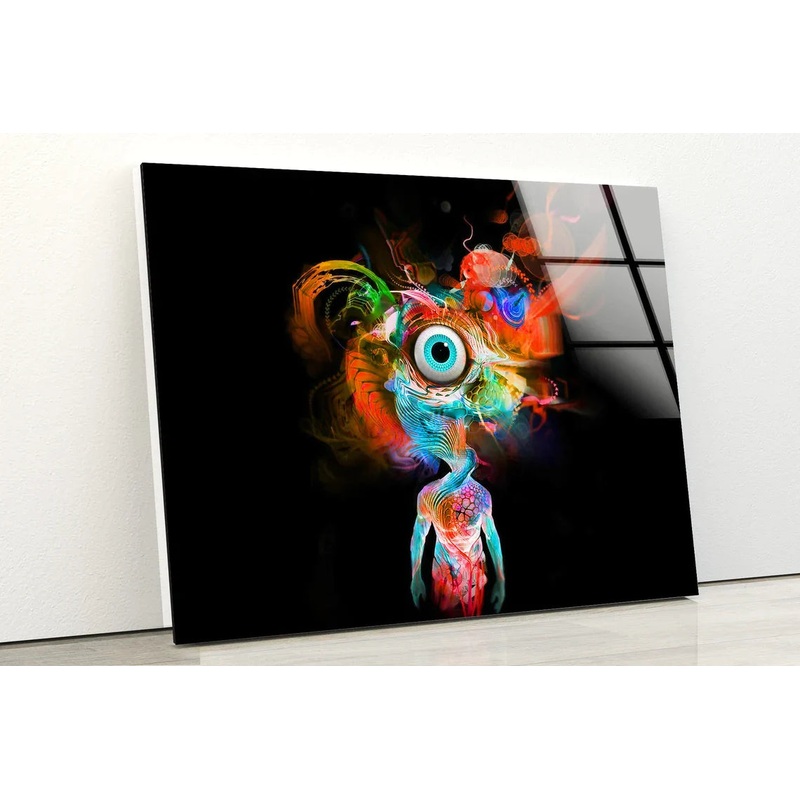 Eye Abstract Colorful UV Direct Aluminum Print Australian Made Quality