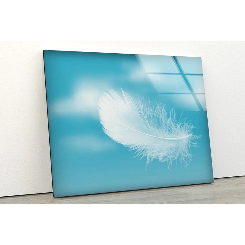 Feather Photograph UV Direct Aluminum Print Australian Made Quality