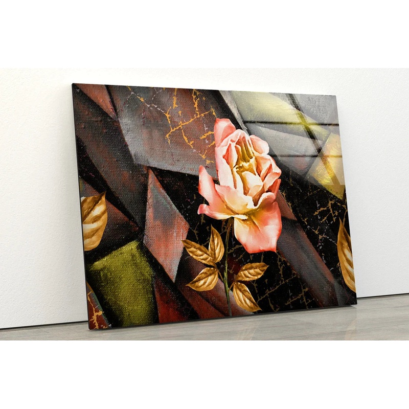 Flower Abstract Design UV Direct Aluminum Print Australian Made Quality