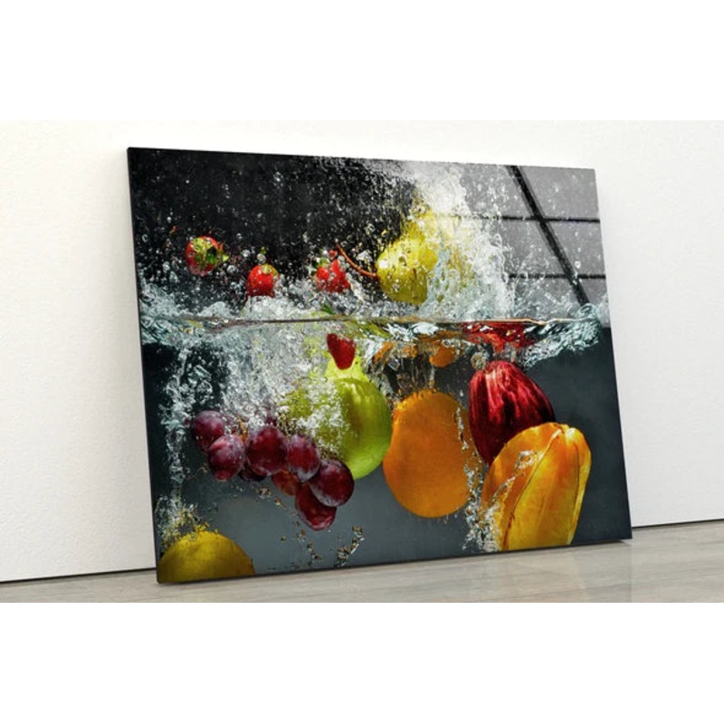 Fruits in Water Digital UV Direct Aluminum Print Australian Made Quality