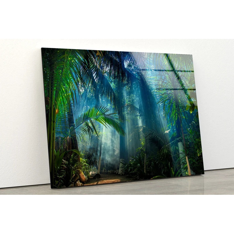 Green Misty Forest UV Direct Aluminum Print Australian Made Quality