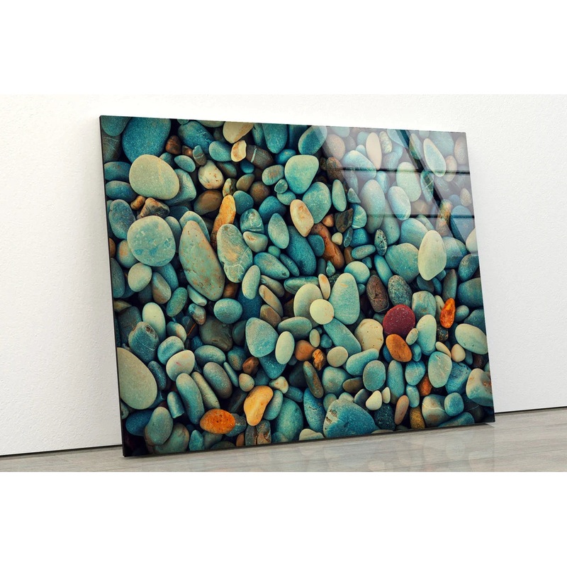 Marble Stones Closeup UV Direct Aluminum Print Australian Made Quality
