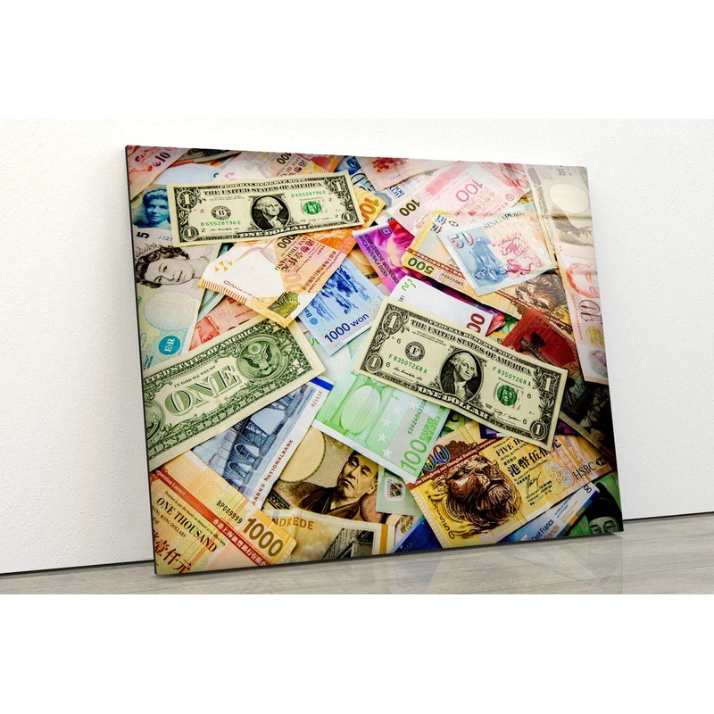 Money Photograph UV Direct Aluminum Print Australian Made Quality
