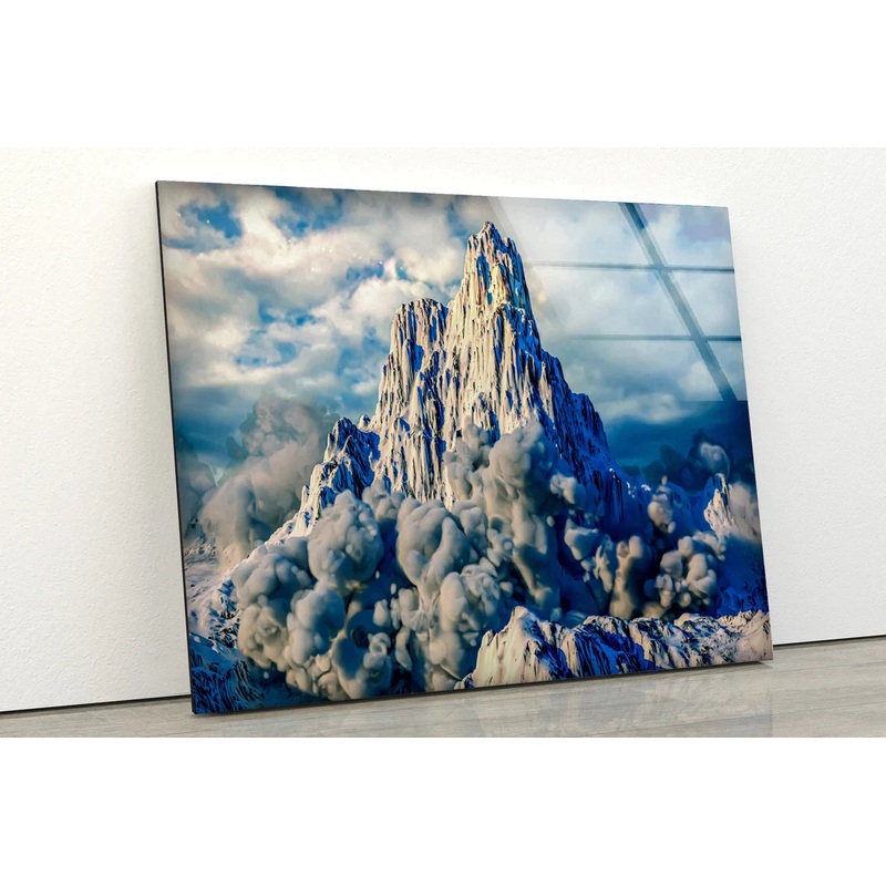 Mountain & Smoke View UV Direct Aluminum Print Australian Made Quality