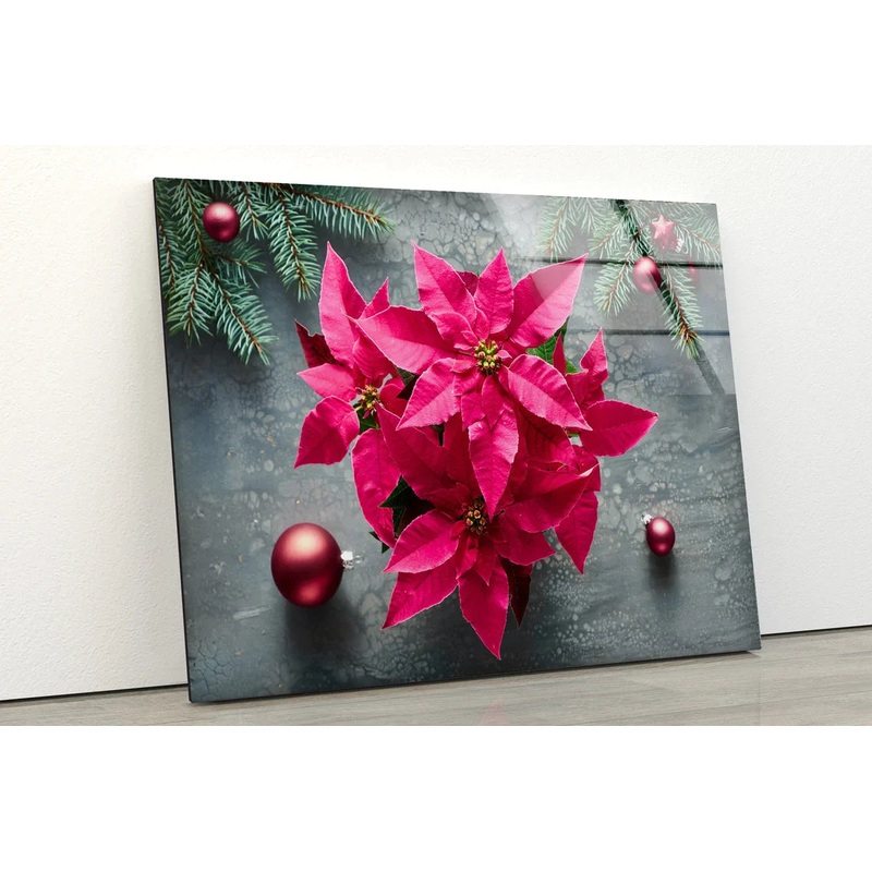 Pink Flower Vase View UV Direct Aluminum Print Australian Made Quality