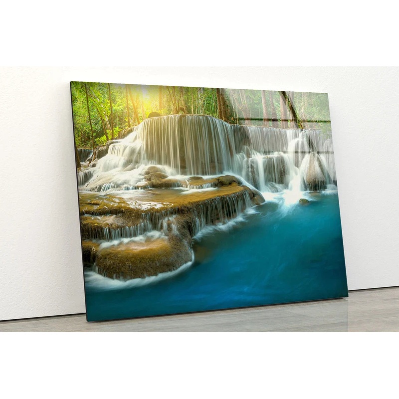 Stunning Waterfall UV Direct Aluminum Print Australian Made Quality