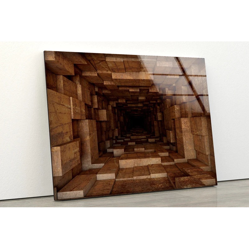 Wall Cave Abstract UV Direct Aluminum Print Australian Made Quality