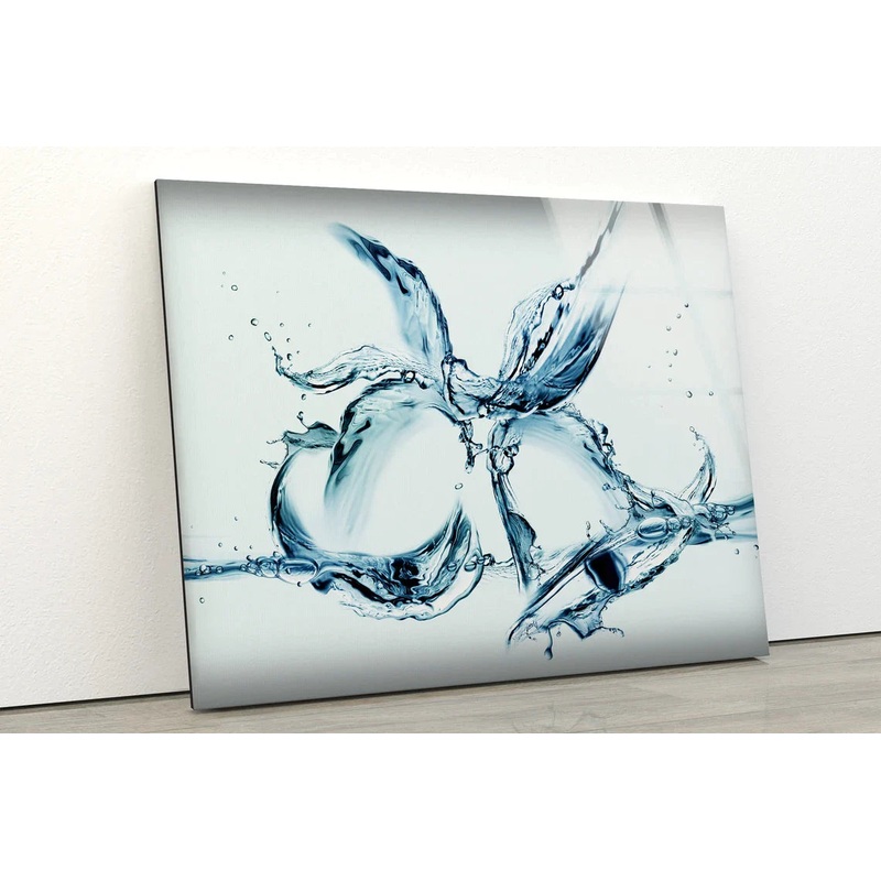 Water Splash Design UV Direct Aluminum Print Australian Made Quality