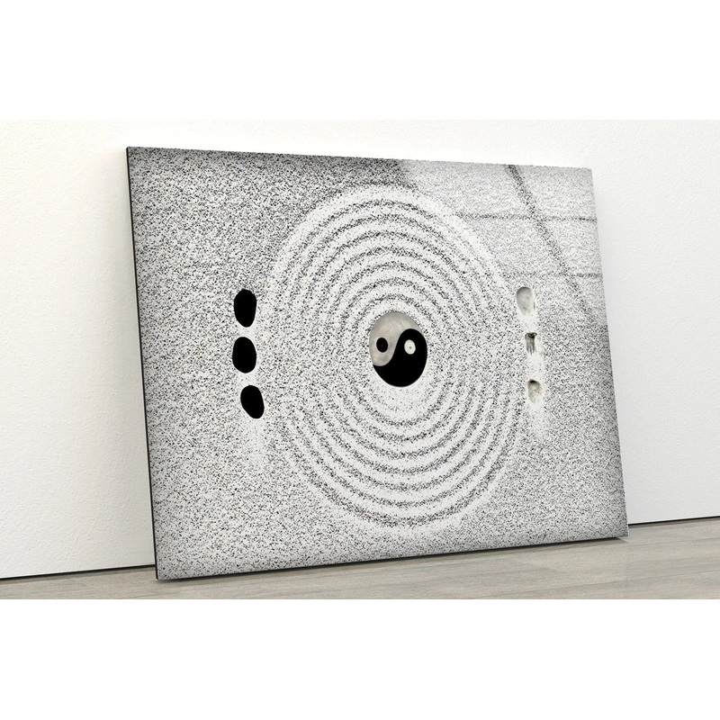 White Sand Art Design UV Direct Aluminum Print Australian Made Quality