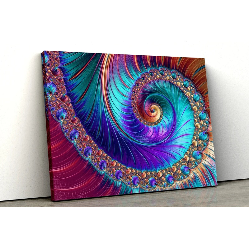 Abstract Fractal UV Direct Aluminum Print Australian Made Quality