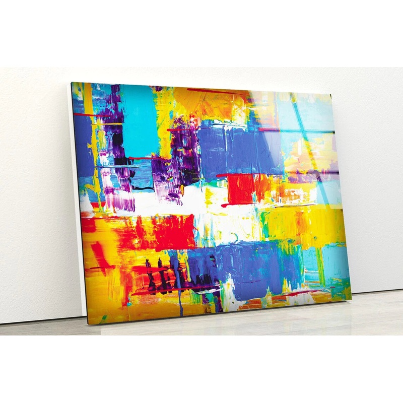 Abstract Oil Painting UV Direct Aluminum Print Australian Made Quality