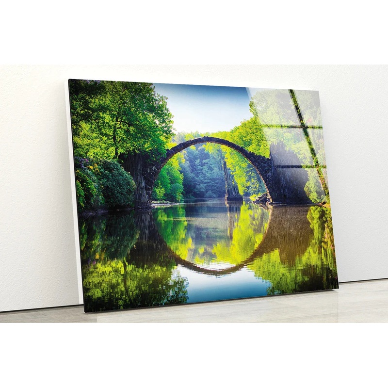 Bridge Over River UV Direct Aluminum Print Australian Made Quality
