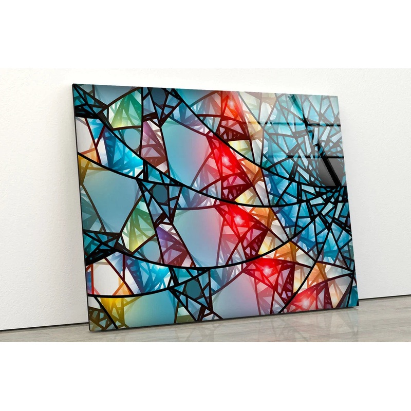 Colorful Abstract 3D UV Direct Aluminum Print Australian Made Quality