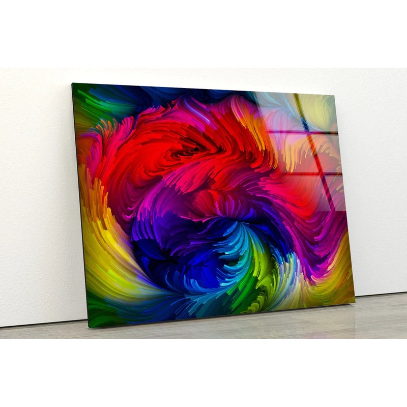 Colorful Abstract UV Direct Aluminum Print Australian Made Quality