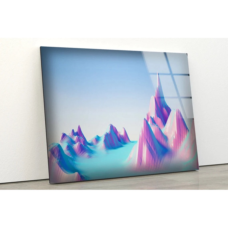 Colorful Mountains UV Direct Aluminum Print Australian Made Quality
