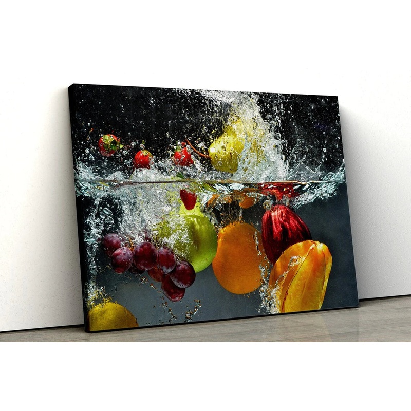 Fruits in Water UV Direct Aluminum Print Australian Made Quality