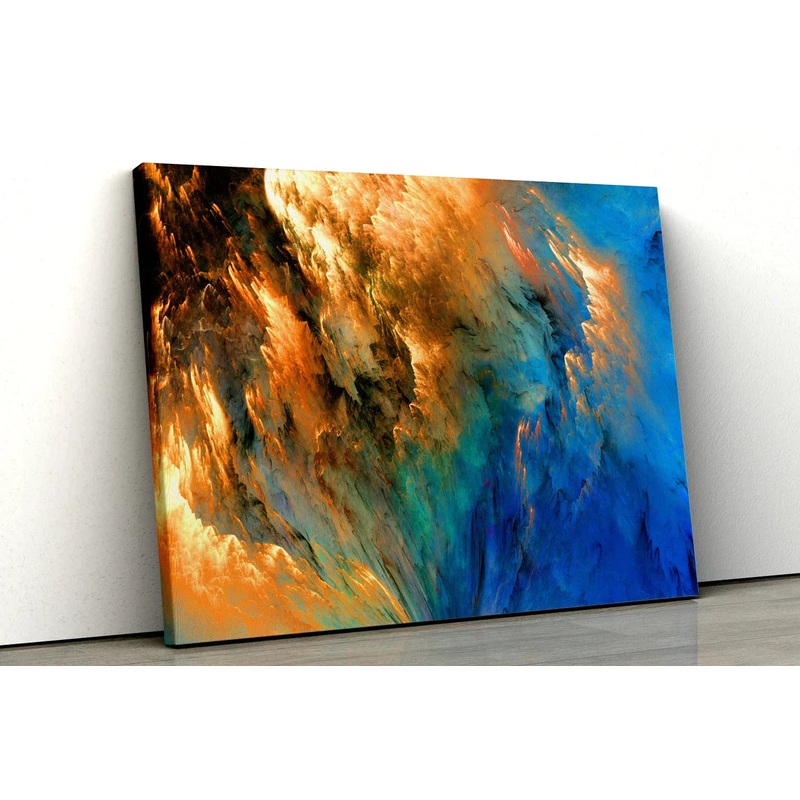 Gold & Black Abstract UV Direct Aluminum Print Australian Made Quality
