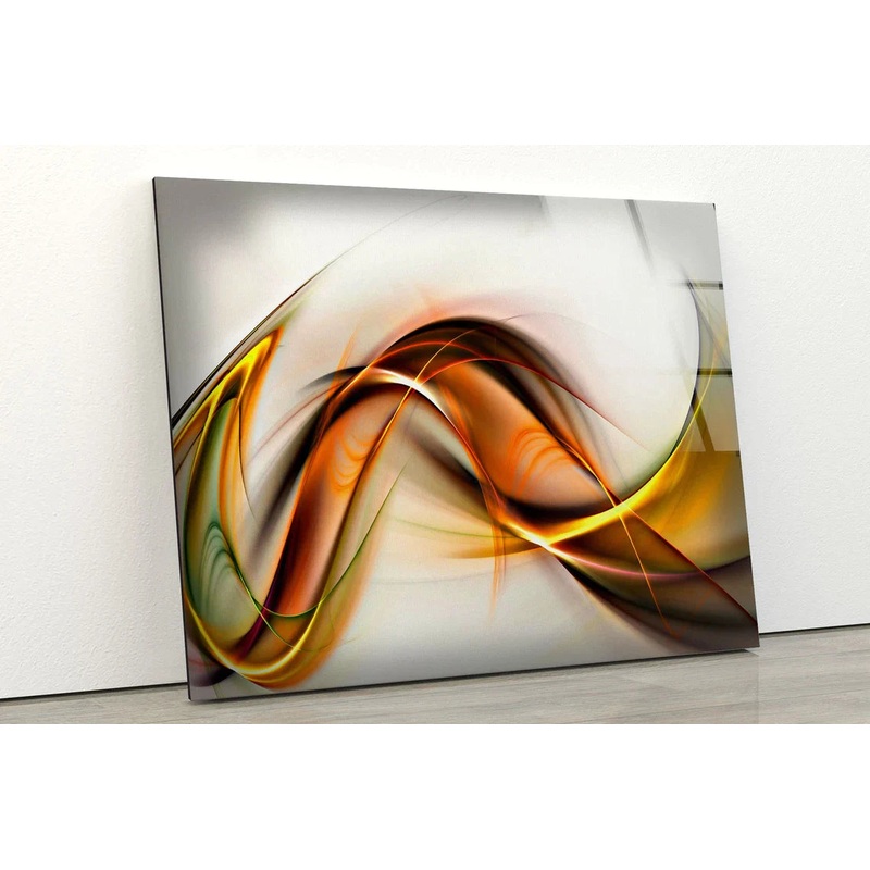 Gold Red & Orange 3D UV Direct Aluminum Print Australian Made Quality