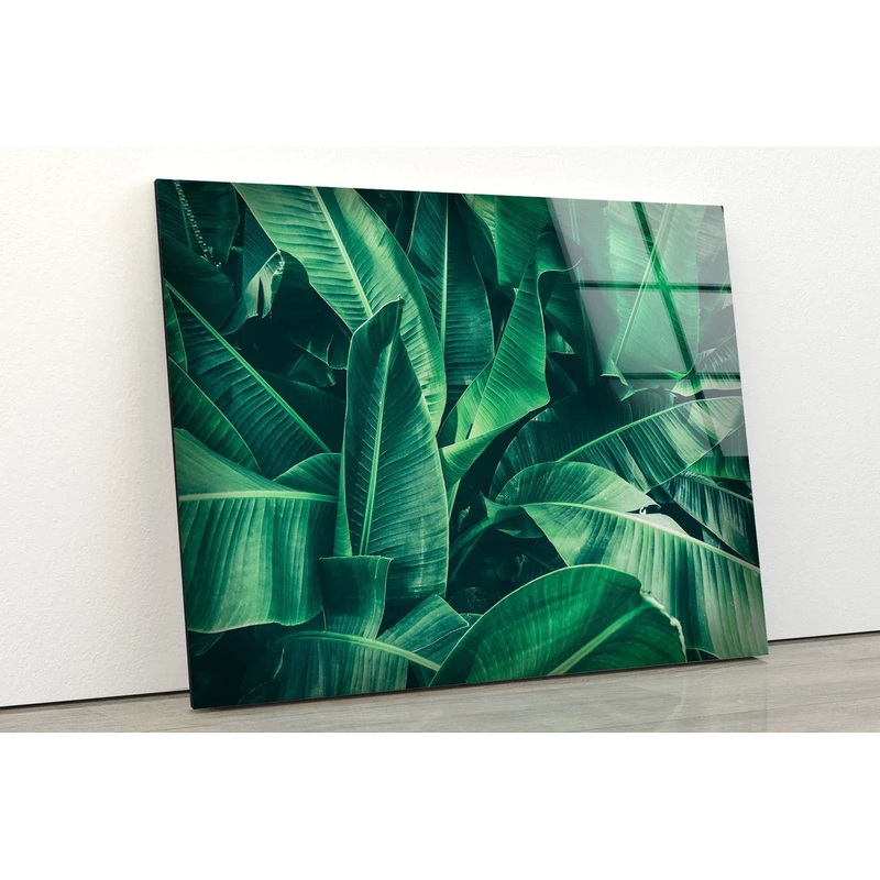 Green Leaves Closeup UV Direct Aluminum Print Australian Made Quality