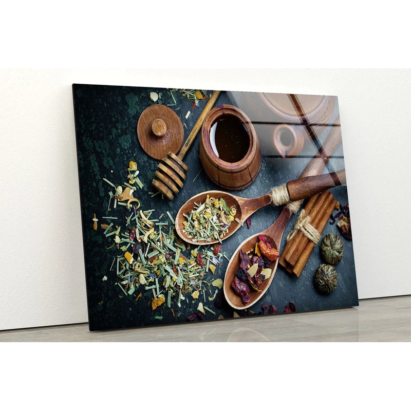 Honey Pot on Table UV Direct Aluminum Print Australian Made Quality