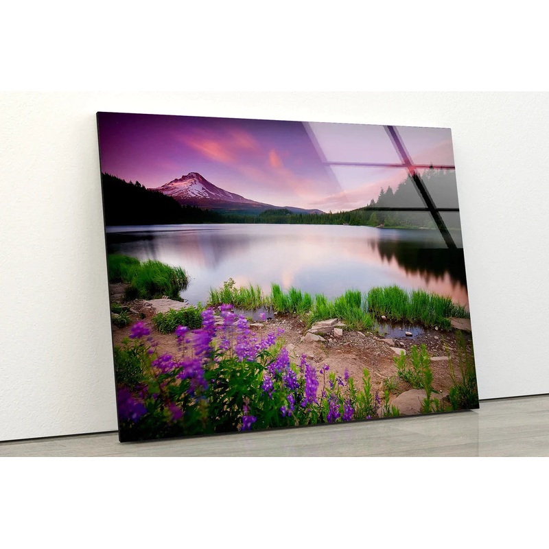 Mountain Lake & Forest UV Direct Aluminum Print Australian Made Quality