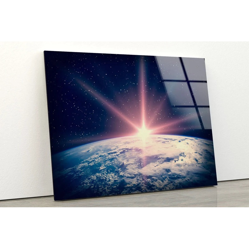 Sunrise Over Earth UV Direct Aluminum Print Australian Made Quality