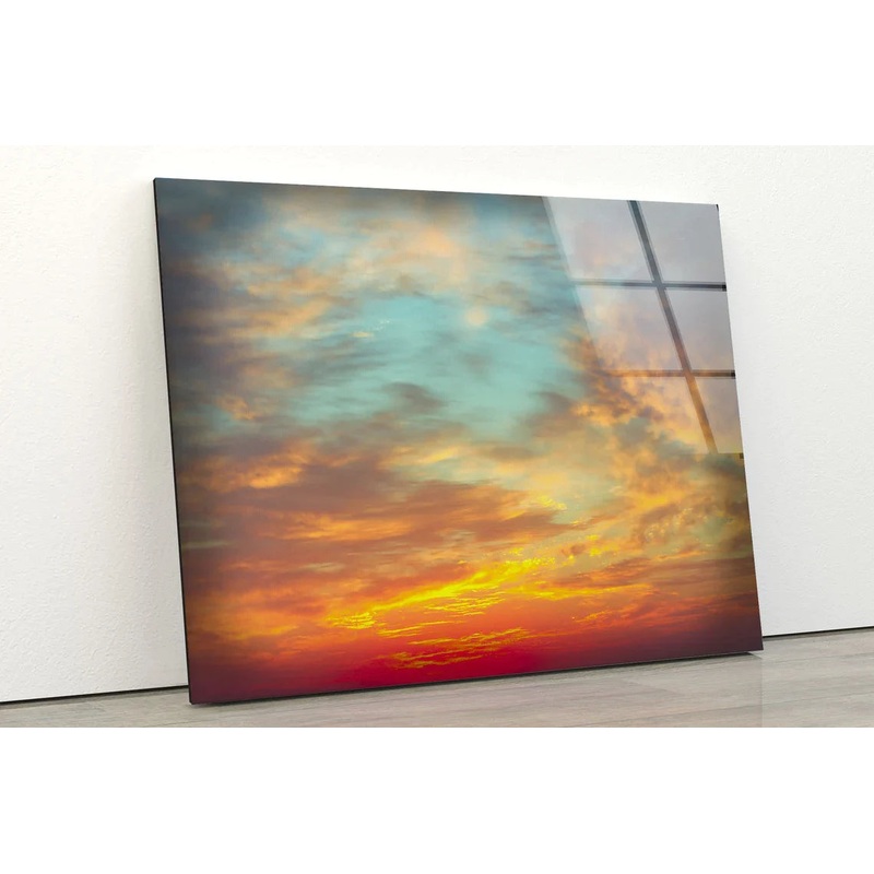 Sunset Sky Scenery UV Direct Aluminum Print Australian Made Quality